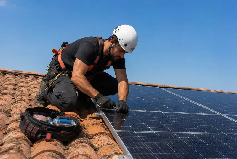 Maintenance et monitoring de panneaux solaires à Laiz